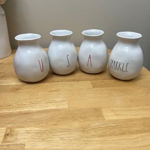 Rae Dunn 4th OF JULY Vases